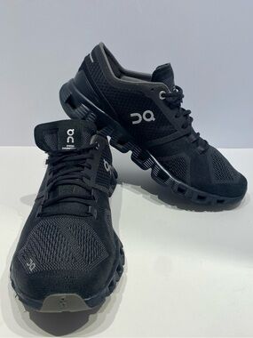 On Running Cloud X Black Asphalt Grey Sz W 8.5 F35